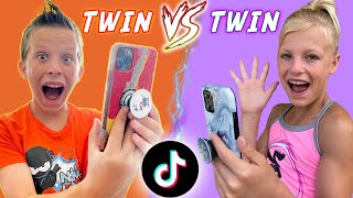 Twin TikTok Challenge Paxton VS Payton [upl. by Ezequiel]