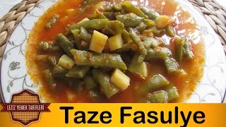 Taze Fasulye Tarifi  Patatesli Taze Fasulye Nasıl Yapılır [upl. by Lellih701]