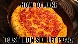 Cast Iron Skillet Pizza  Easy Recipe [upl. by Posehn]