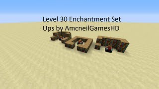 Minecraft Level 30 Enchantment Table Set Ups [upl. by Nwahs]