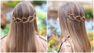 Loop Waterfall Braid  Cute Hairstyles [upl. by Yreneh69]