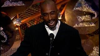 Tupac introduces Kiss at the 1996 Grammy Awards [upl. by Dihsar]