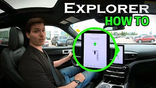 How to use Park Assist in the Ford Explorer [upl. by Ahsemik]