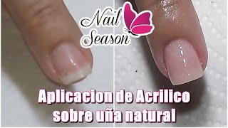 Acrilico en uñas naturales para principiantes base completa [upl. by Cob909]