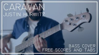 Caravan ▶ FREE BASS SHEET AND TAB ◀ by JMFranch ♫ Whiplash Soundtrack ♫ [upl. by Milah]