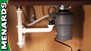 How To Install a Garbage Disposer  Menards [upl. by Eillor]