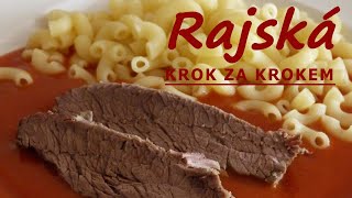 Poctivá domácí RAJSKÁ OMÁČKA s hovězím masem  Vaříme s Kubíčkem RECEPT 1 [upl. by Barnes]