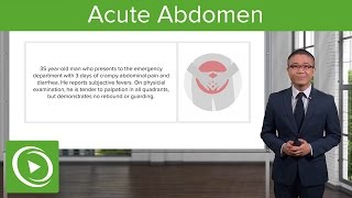 Acute Abdomen General Principles – General Surgery  Lecturio [upl. by Jodie]