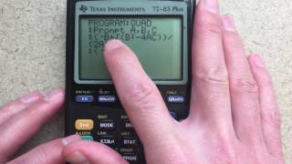 How to Program a Quadratic Solver for TI8384 [upl. by Bork]