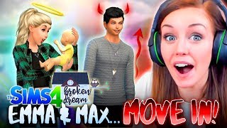 NEW 👫EMMA AND MAX RUN AWAY TOGETHER❤ The Sims 4  BROKEN DREAM 1 🏚 [upl. by Thissa]