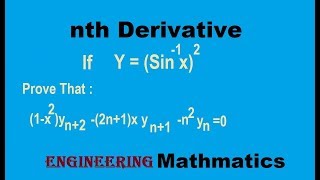 Nth Derivative Of Sin Inverse X  Leibnitz Theorem  Solved Problems [upl. by Otinauj]