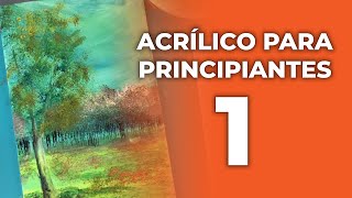 ¡MI PRIMER VÍDEO  Clase con acrílico para principiantes 1  👩‍🏫🎨 [upl. by Seerdi]