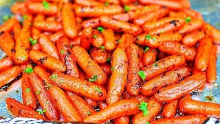 Honey Butter Roasted Carrots Recipe  How to Roast Carrots [upl. by Rourke618]