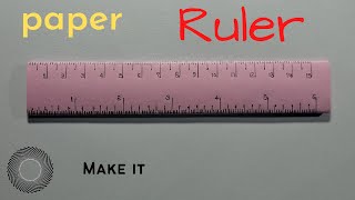 How to make paper ruler  paper craft  R black craft studio [upl. by Marron]