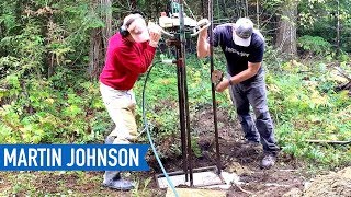 DIY Water Well Drilling  Off Grid Cabin Build 27 [upl. by Vidal175]