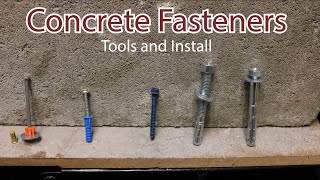 Concrete Fasteners Install and tools required [upl. by Aydni]