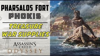 Pharsalos Fort Phokis  Loot Treasure amp War Supplies Location  ASSASSIN’S CREED ODYSSEY [upl. by Eadrahs]