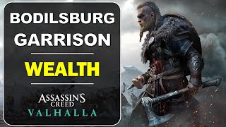 Bodilsburg Garrison Wealth Location  Lunden GearArmor Chest  Assassins Creed Valhalla [upl. by Amees]