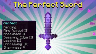 How to enchant a PERFECT Minecraft Sword  7 enchantments [upl. by Emolas]